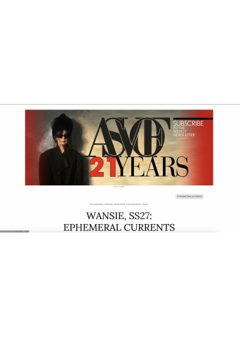 WANSIE, SS27: EPHEMERAL CURRENTS
